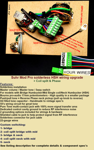 Suhr mod pro solderless hsh - pro,
